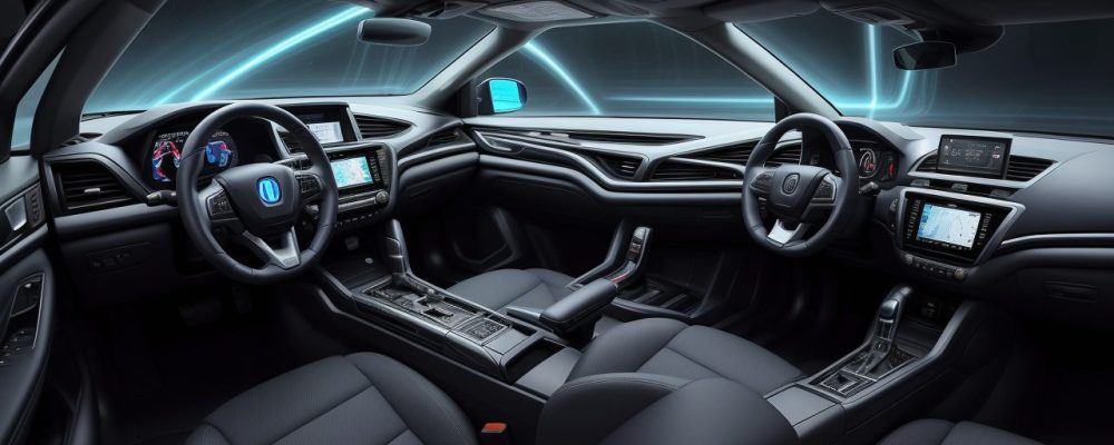 Ilustração de um veículo com rastreador, demonstrando a tecnologia e segurança do rastreamento veicular para proteção e monitoramento.