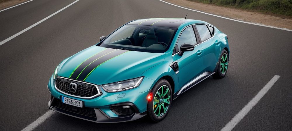 Veículo em movimento sendo rastreado em tempo real, com foco em GPS tracking e segurança