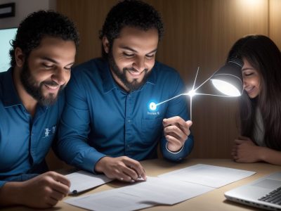 Imagem ilustrando o processo de recolocação profissional, com foco em currículo e mercado de trabalho atual.