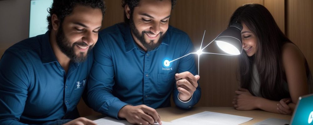 Imagem ilustrando o processo de recolocação profissional, com foco em currículo e mercado de trabalho atual.