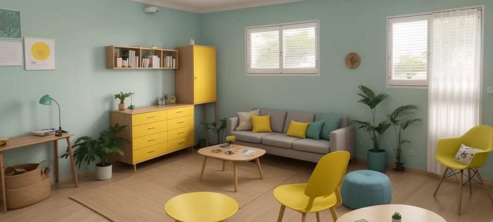 Ambiente de sala de aula com estudantes utilizando tecnologia em práticas de recomposição das aprendizagens