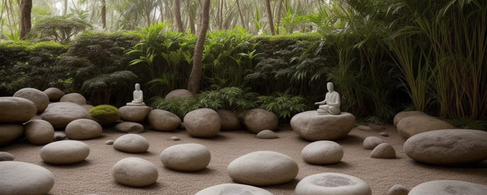 Imagem de uma pessoa meditando em um ambiente tranquilo, com elementos visuais que representam técnicas de relaxamento, como meditação e mindfulness, para aliviar a ansiedade e o estresse.