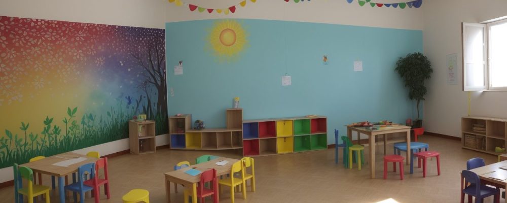 Crianças criando releituras de obras de arte em sala de aula, explorando cores e formas para expressar sua criatividade.