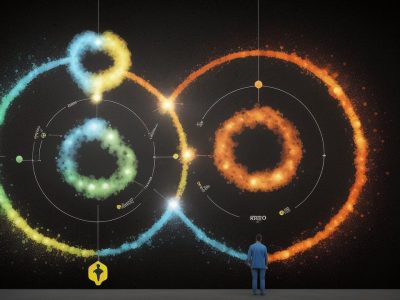 Imagem representando os conceitos de Responsabilidade Social Empresarial, Sustentabilidade Corporativa e Ética Empresarial, com foco em impacto social positivo.