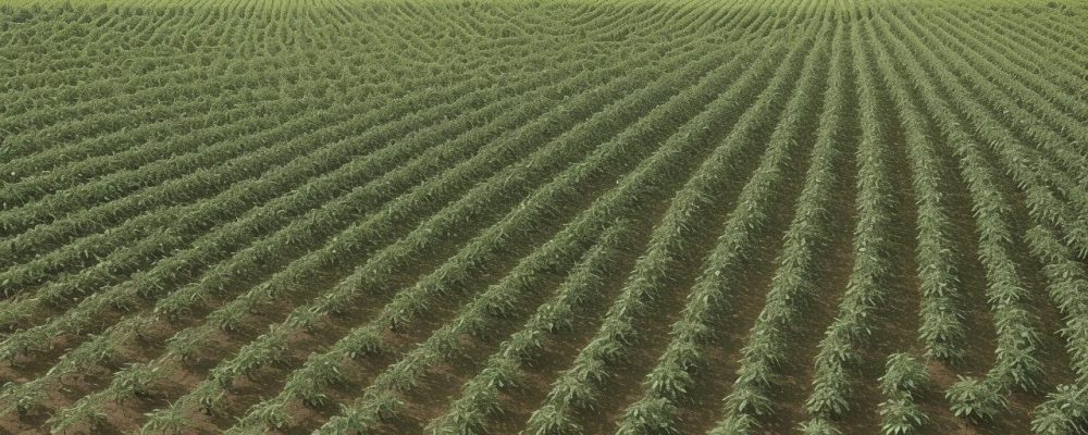 Agricultor irrigando plantação com água de reuso, demonstrando sustentabilidade e eficiência na agricultura.