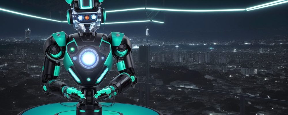 Robôs em ação no serviço público, com destaque para o curso de robótica industrial e seus benefícios para servidores.