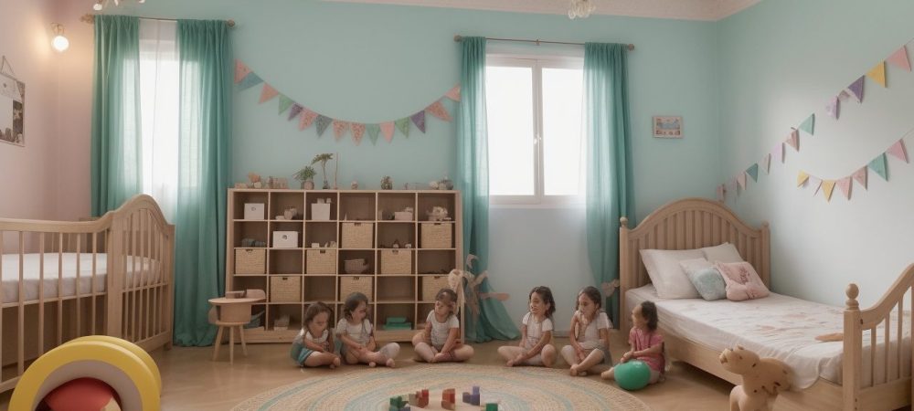 Crianças participando ativamente de uma roda de histórias na educação infantil, em um ambiente acolhedor e estimulante.