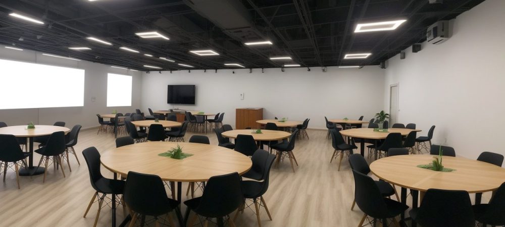 Equipe reunida em um evento SIPAT dinâmico, com foco em segurança do trabalho, prevenção de acidentes e doenças ocupacionais.