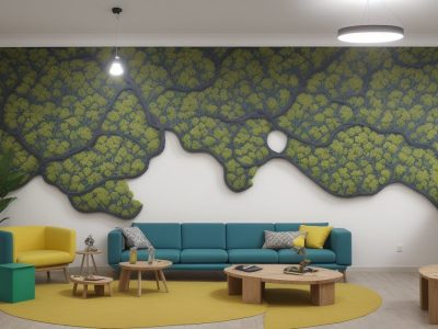 Sala de aula com projetos STEAM, alunos engajados em atividades práticas e colaborativas, demonstrando o que é a metodologia STEM