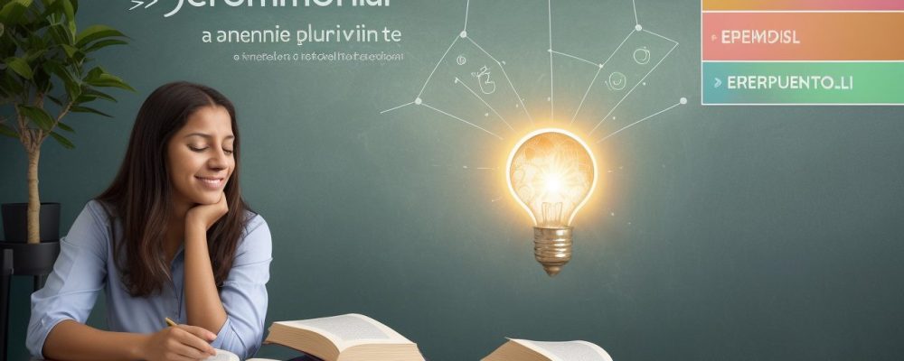 Imagem ilustrativa sobre a saúde emocional do educador, mostrando um professor feliz e engajado, com foco em bem-estar e estratégias para evitar o burnout.