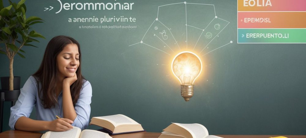 Imagem ilustrativa sobre a saúde emocional do educador, mostrando um professor feliz e engajado, com foco em bem-estar e estratégias para evitar o burnout.