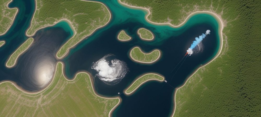 Ilustração mostrando a interconexão entre saúde e meio ambiente, com foco em crise climática e seus impactos na saúde pública brasileira, com símbolos de poluição, doenças e soluções sustentáveis.