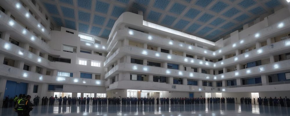 Representação visual da segurança patrimonial no setor público, com foco em vigilância, proteção de bens e gestão eficiente.