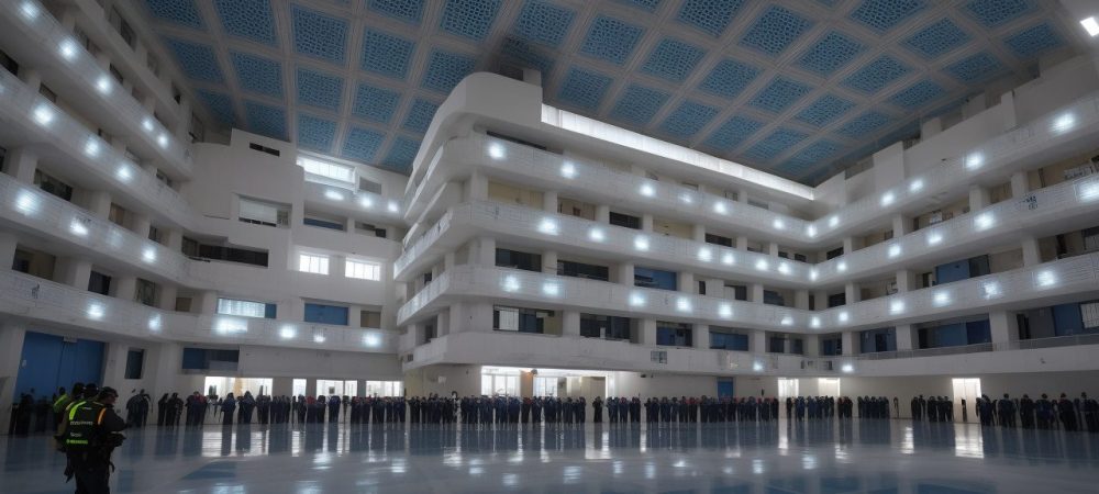 Representação visual da segurança patrimonial no setor público, com foco em vigilância, proteção de bens e gestão eficiente.