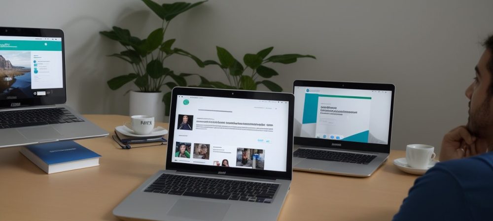 Servidores públicos participando de curso online de educação corporativa, com foco em capacitação e desenvolvimento de habilidades de gestão pública.