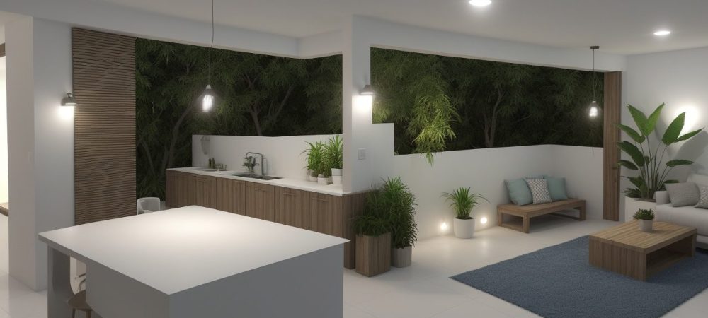 Arquiteto trabalhando em projeto de modelagem 3D SketchUp, visualizando design de interiores e arquitetura