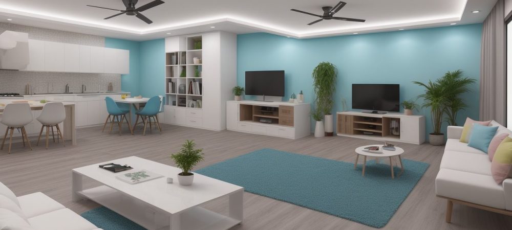 Projeto de arquitetura sendo modelado em 3D com SketchUp, demonstrando as ferramentas de design e modelagem