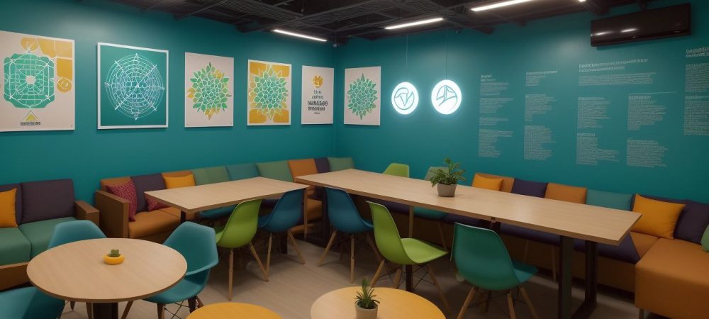 Imagem ilustrando os desafios da sociedade contemporânea, com pessoas interagindo e refletindo sobre as transformações sociais