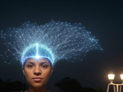 Representação visual dos desafios e transformações da sociedade contemporânea, com foco em tecnologia e cultura.