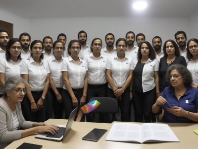 Profissionais do serviço público discutindo sociologia contemporânea, com foco em políticas públicas e análise social.