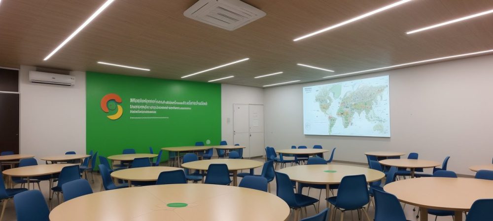 Alunos aprendendo sobre sociologia em um ambiente de estudo moderno e interativo, focando em sociologia para iniciantes e os benefícios do curso.