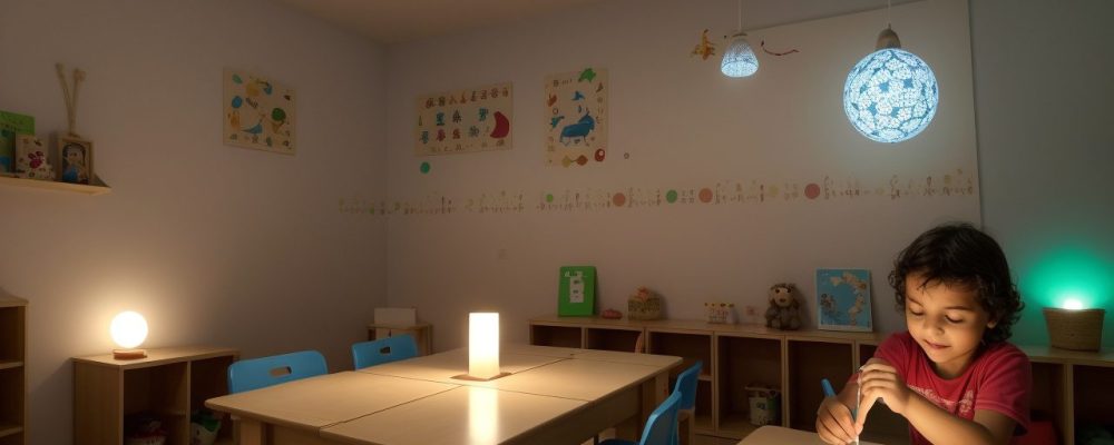 Crianças aprendendo soroban, o ábaco japonês, em uma sala de aula, demonstrando a prática de matemática de forma interativa e divertida.