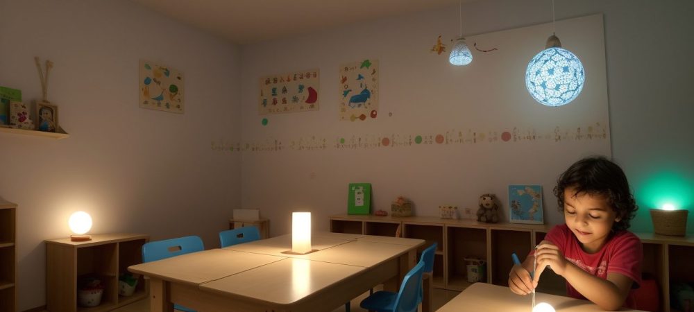 Crianças aprendendo soroban, o ábaco japonês, em uma sala de aula, demonstrando a prática de matemática de forma interativa e divertida.