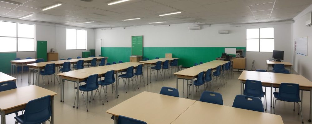 Imagem mostrando a supervisão escolar em ação, com foco em gestão escolar e orientação pedagógica para professores e alunos