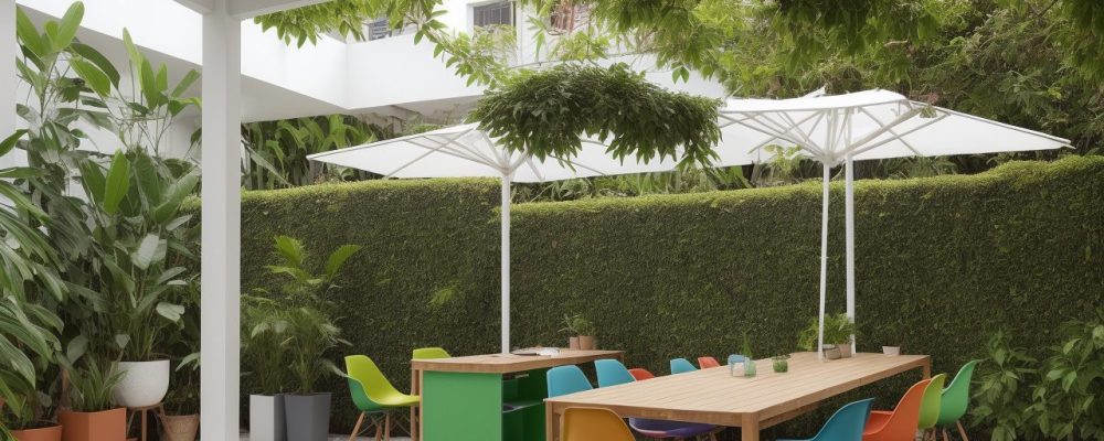 Empresários e colaboradores discutindo estratégias de sustentabilidade empresarial em ambiente de escritório moderno e sustentável.