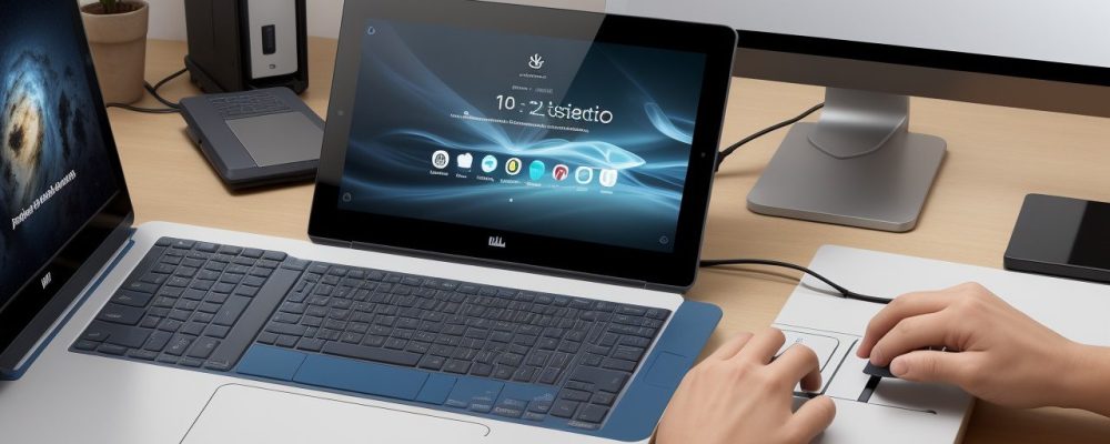 Servidor público praticando digitação em um teclado básico, aprendendo em um curso online para aumentar a produtividade no trabalho