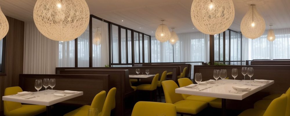 Garçom sorrindo e atendendo clientes em um restaurante, demonstrando técnicas de atendimento e etiqueta