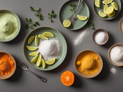 Cozinha moderna com ingredientes frescos e técnicas de gastronomia criativas.