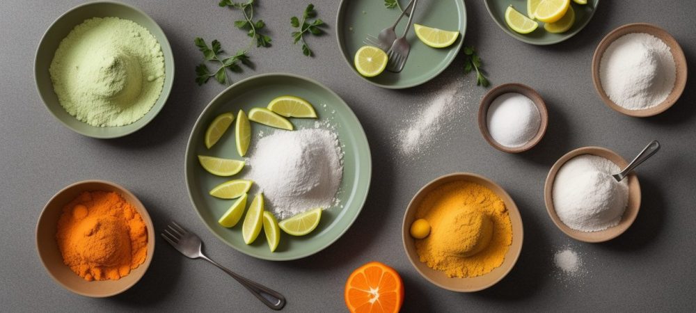 Cozinha moderna com ingredientes frescos e técnicas de gastronomia criativas.