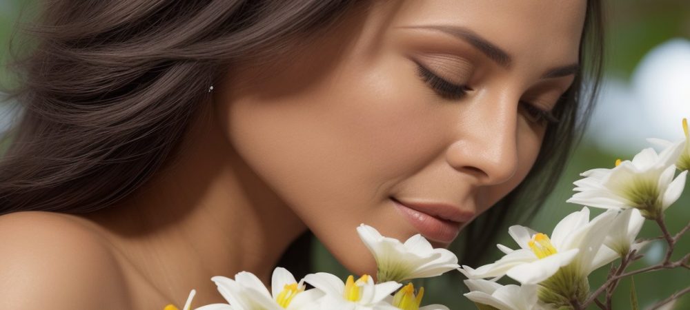 Imagem de uma pessoa aplicando técnicas de maquiagem, com foco em produtos e pincéis, representando autocuidado e beleza