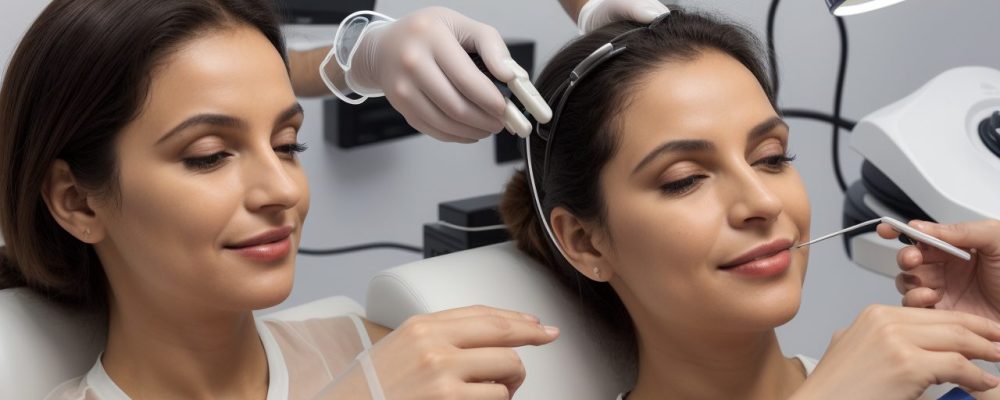 Profissional de estética aplicando técnicas em um ambiente de bem-estar, com foco em curso de estética e procedimentos estéticos