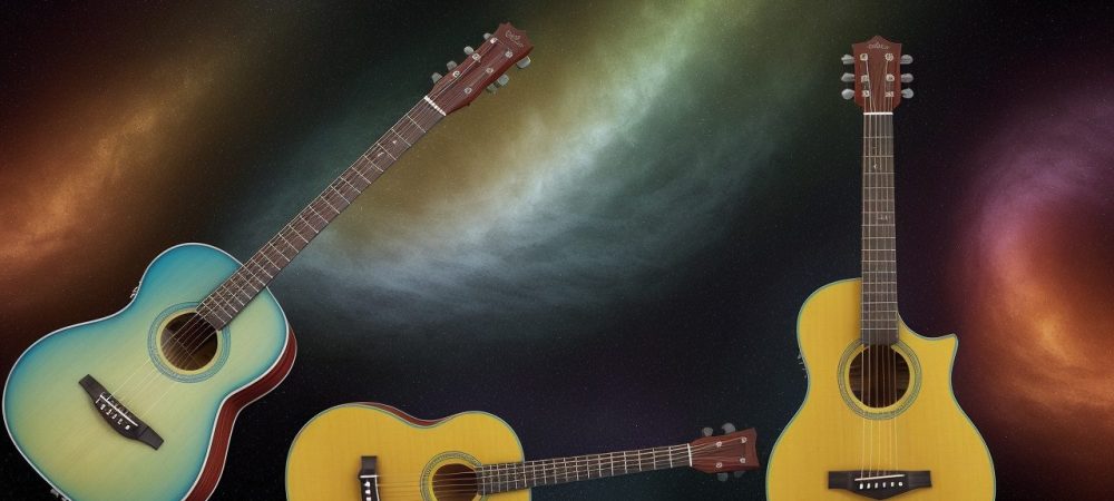 Ilustração vibrante mostrando um estudante aprendendo teoria musical com partituras e instrumentos musicais em um ambiente acolhedor.