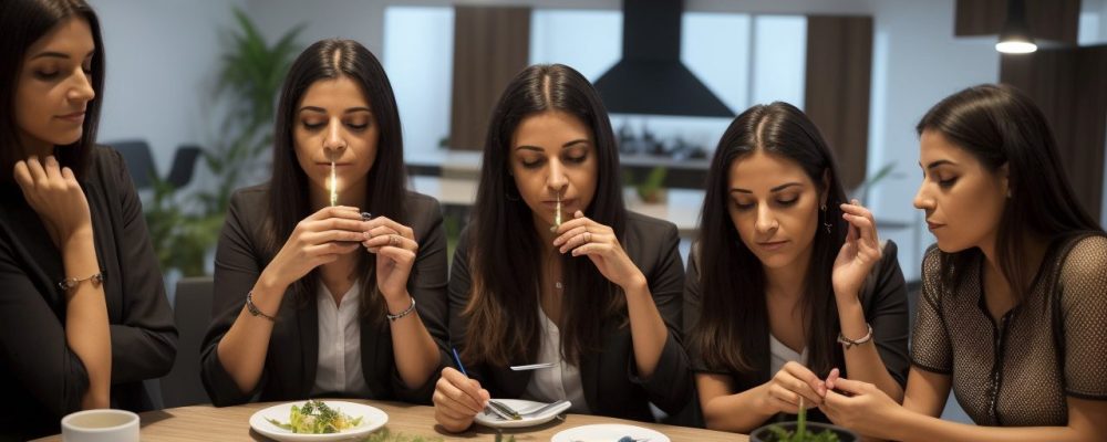 Representação visual de teorias antropológicas sendo aplicadas no ambiente de trabalho, promovendo colaboração e compreensão.