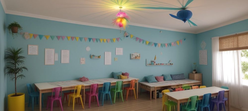Estudantes explorando técnicas de tingimento de tecidos em sala de aula, com foco em cores vibrantes e projetos criativos.