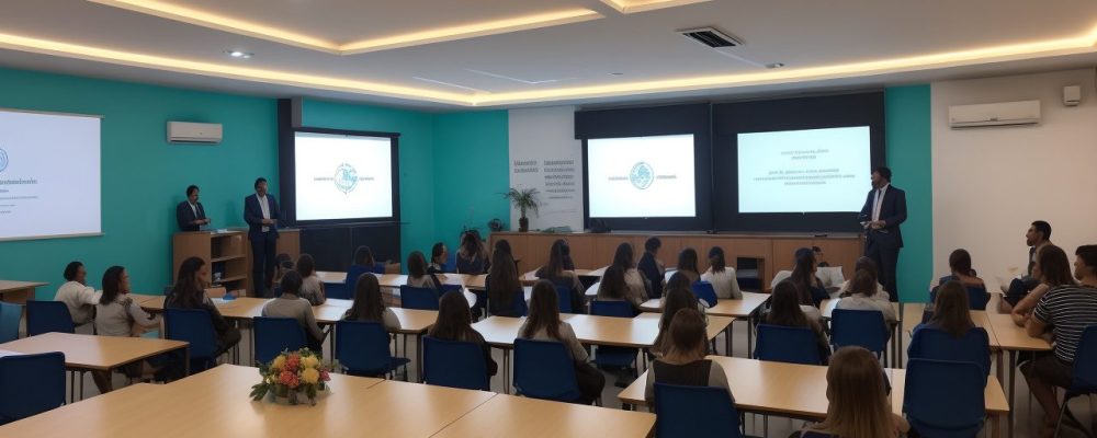 Ilustração mostrando os tipos de educação: formal em sala de aula, não formal em cursos e informal em experiências de vida.