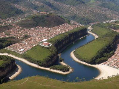 Ilustração de transações imobiliárias, com foco em compra e venda de imóveis, contratos e direito imobiliário.