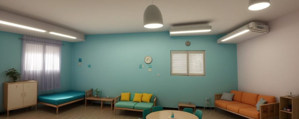 Ambiente de aprendizado acolhedor mostrando atividades dinâmicas para alfabetização de jovens e adultos.