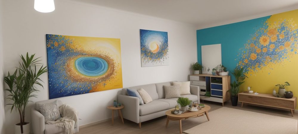 Imagem de um ambiente sendo pintado, representando o curso online de pintura doméstica e a renovação de casas com tintas e ferramentas.