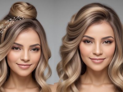 Mulher com penteado elegante, demonstrando técnicas de penteados para casamento