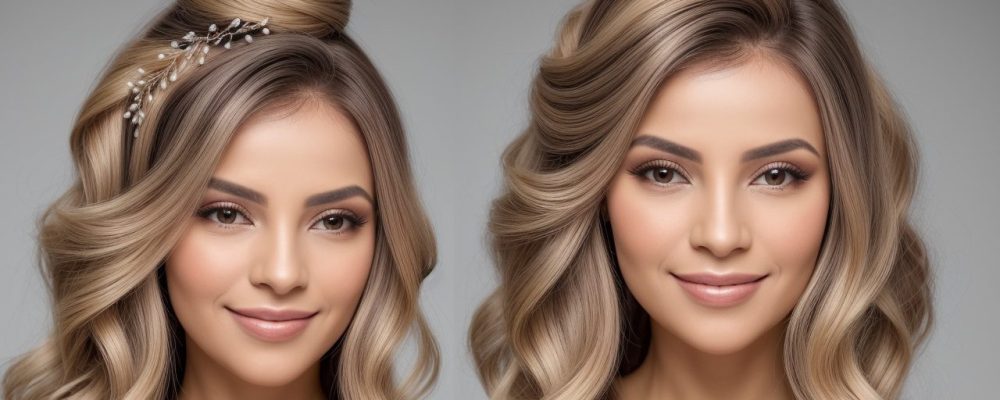 Mulher com penteado elegante, demonstrando técnicas de penteados para casamento
