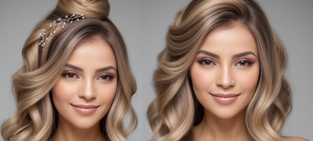 Mulher com penteado elegante, demonstrando técnicas de penteados para casamento