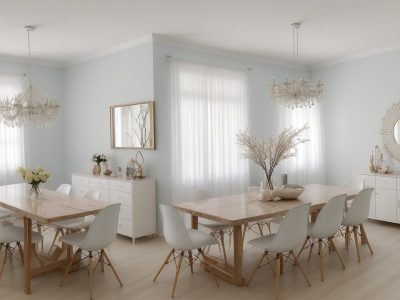 Uma mulher com cabelo recém-colorido, radiante e confiante, em um salão de beleza moderno e elegante, com instrumentos de colorimetria capilar.