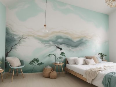 Ambiente sendo pintado com rolo de pintura, representando o artigo sobre pintura de interiores e dicas para iniciantes em pintura de casa.