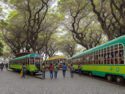 Imagem ilustrativa sobre turismo receptivo no Brasil, mostrando planejamento turístico e experiências memoráveis para visitantes.