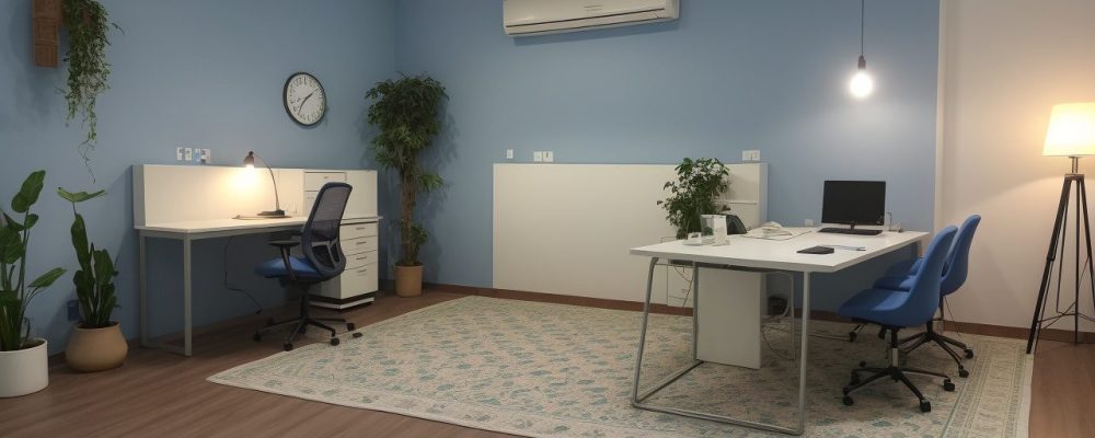 Ambiente de trabalho moderno com ferramentas do Pacote Office 2019.