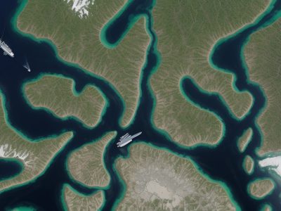 Uma ilustração ilustrando o rastreamento veicular com dispositivos modernos e gráficos operacionais.